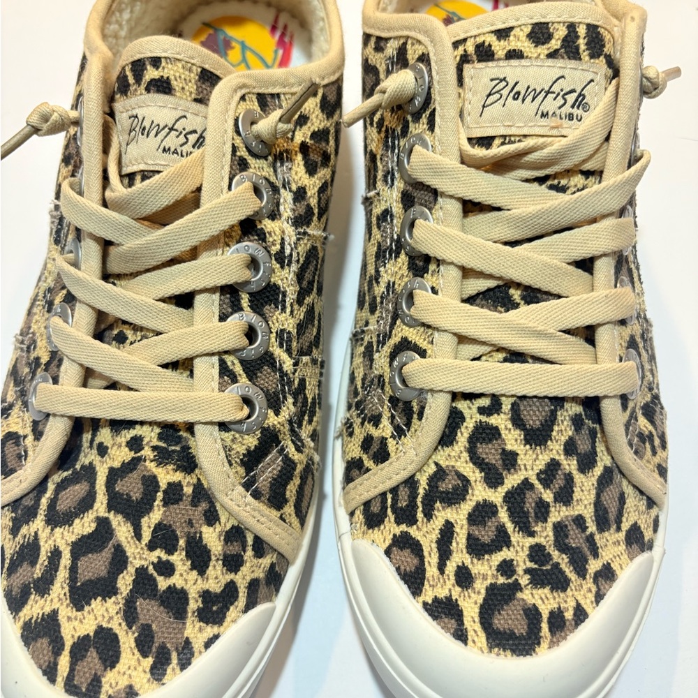 Blowfish Malibu Leopard Cheetah Print Sneakers